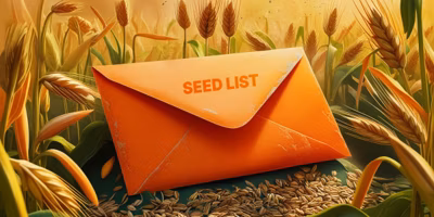 What is a seed list and how does it improve email deliverability?